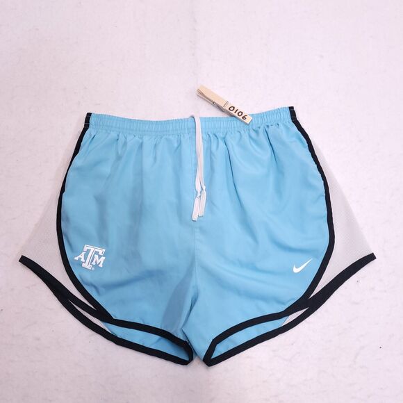 Nike Dri Fit Running Athletic Shorts Womens Size Medium M Blue White Black - Picture 2 of 8